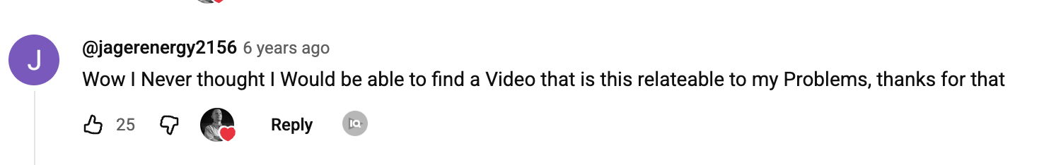 YouTube comment
