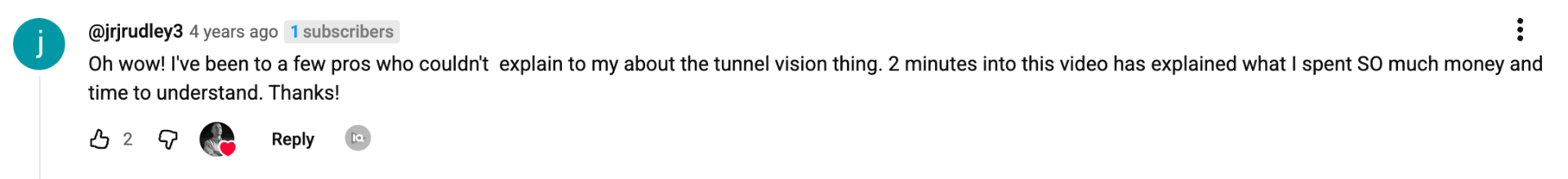 YouTube comment